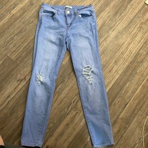 Refuge Mid-Rise Ripped Jeggings